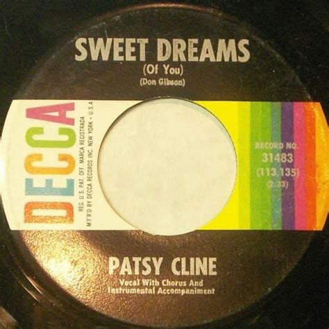 Patsy Cline - Sweet Dreams (Of You) Lyrics and Tracklist | Genius