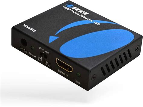 OREI 4K 18G HDMI Audio Extractor Converter, SPDIF + 3.5mm Output, HDMI ...