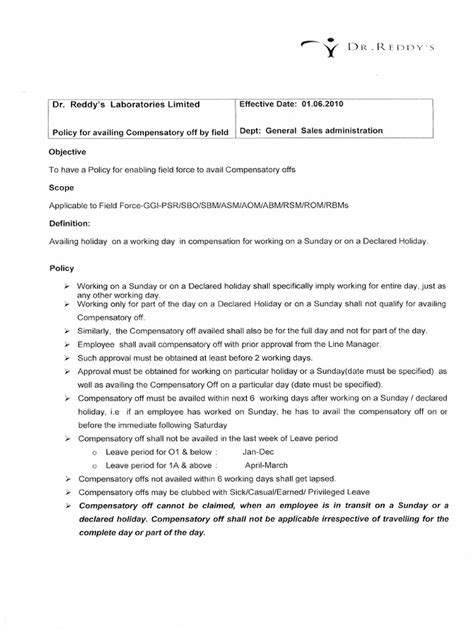 Image result for Compensatory Off Means