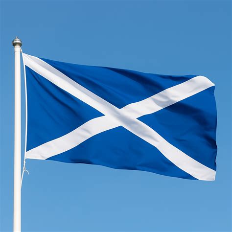 Scotland - St Andrews Cross High Quality Sewn Flag (Scottish Saltire ...