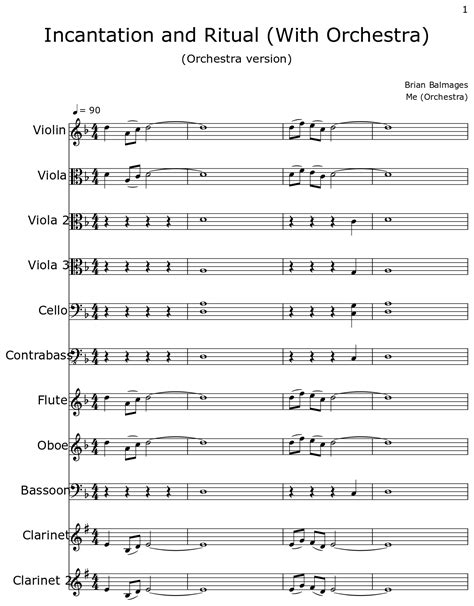 Incantation and Ritual (With Orchestra) - Sheet music for Violin, Viola ...