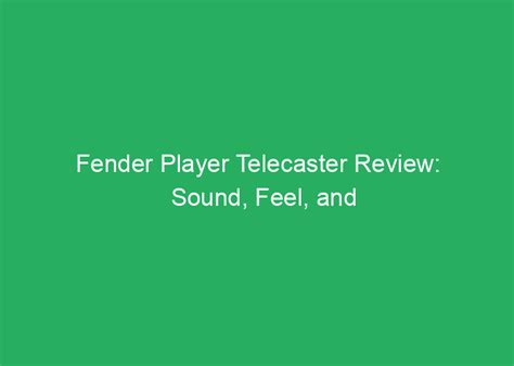 Image result for Fender Telecaster Sound Test