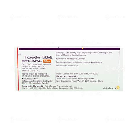 Brilinta 90mg Tablet: Price, Uses, Side Effects & How to Use - MediBuddy