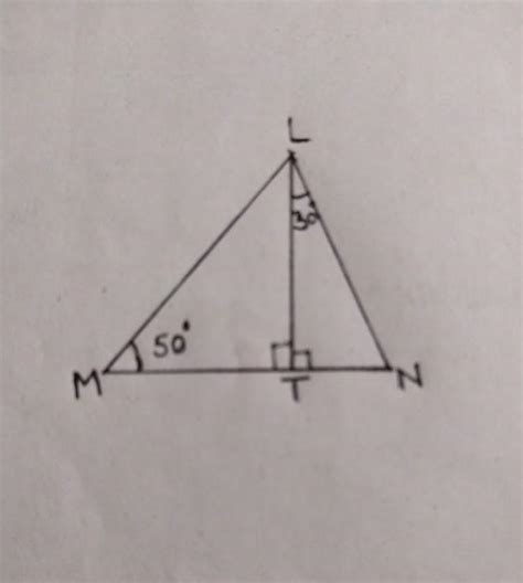 From the given figure find the following ratios : i) tan 50°, sin 50 ...