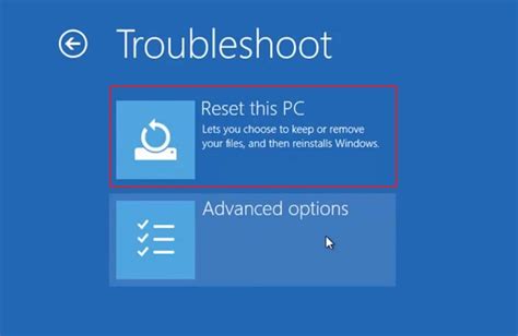 Image result for Cannot Reset Windows 10