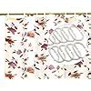 Kuber Industries Leaf Design PVC Shower Curtain with 8 Hook|Size 7 Feet ...