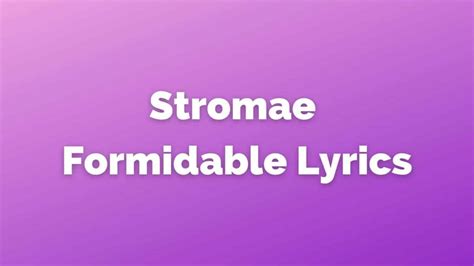 Rezultat imagine pentru Stromae Formidable Version Anglaise