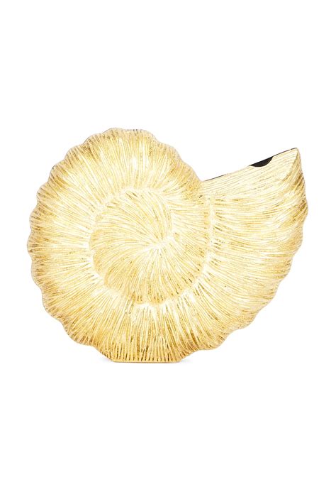 Emm Kuo Kahala Circular Sea Shell in Silver Foil | REVOLVE