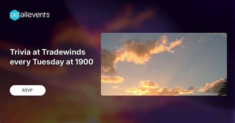 Trivia at Tradewinds every Tuesday at 1900, Hickam AFB Tradewinds Club ...