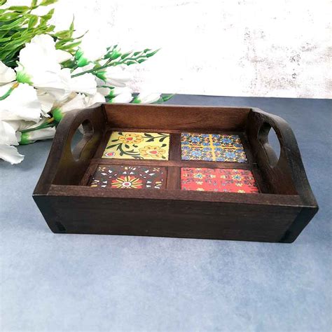 Serving Trays | Buy Handicraft Serving Tray Online | Best Prices