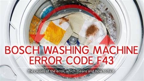 Image result for Bosch Washing Machine Error Code F18