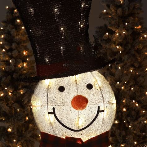 1 Pc Solar Garden Stake Light Christmas Snowman Led Lawn Lamp ...