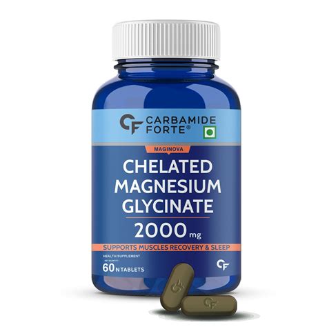 Carbamide Forte Chelated Magnesium Glycinate Supplement | No Muscle ...