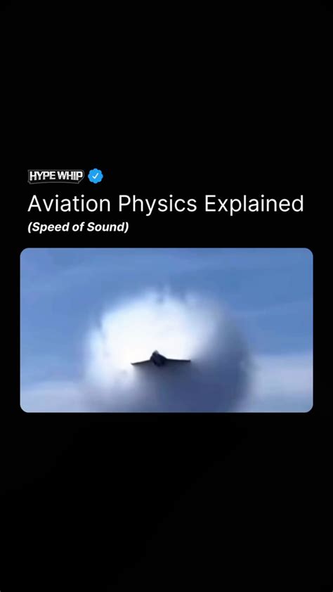 HYPEWHIP | ⬇️ What Happens When a Plane Breaks the Sound Barrier When an aircraft exceeds the ...