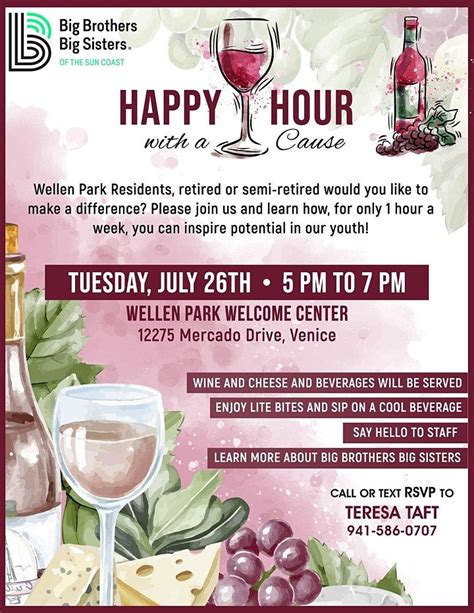 Happy Hour with a Cause at Wellen Park - Big Brothers Big Sisters at ...