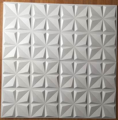 Skywall 3D uPVC Wall Panel Diamond (24 Inch X 24 Inch) Pack of 10 ...