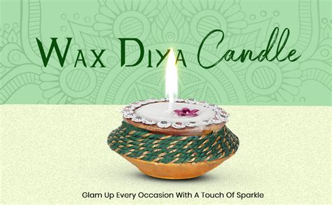 Buy KSI Decorative Clay Matki Wax Diya Candle for Diwali, Festival ...