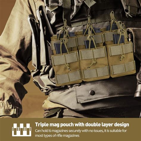 Buy Kosse Open-Top Triple Stacker Mag Pouch, Tactical Magazine Pouch ...