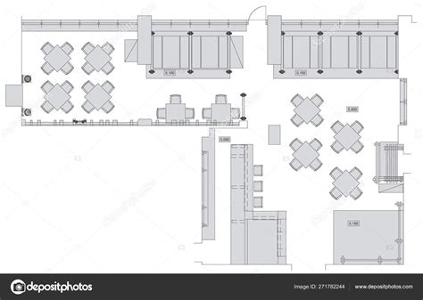 Small Restaurant Plan 的图像结果