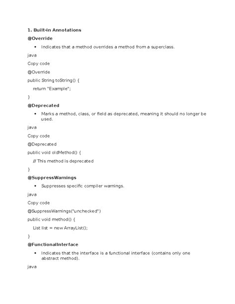 Image result for Java Method Annotations