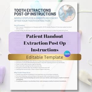 Post-Extraction Instructions Template 的图像结果