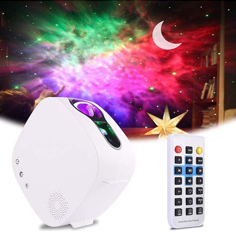 3NH® LED Projector Night Light,3-in-1 LED Moon Nebula Cloud Rotating ...