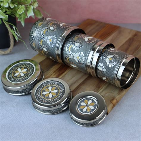 Stainless Steel Deep Dabba Kitchen Storage Containers | Antique ...