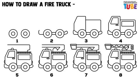 How To Draw A Fire Truck Easy at Karen Medina blog