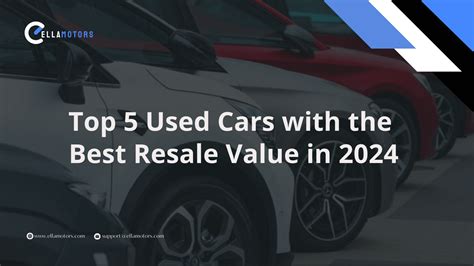 Top 5 Used Cars with the Best Resale Value in 2024