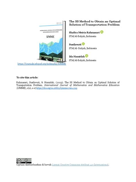 Image result for SSM Method for Transportation Problems