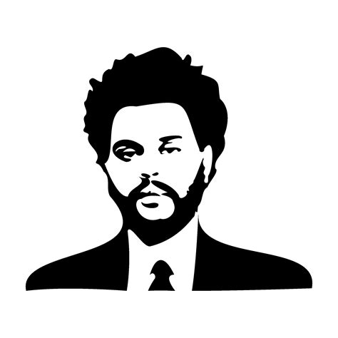 The Weeknd Stencil