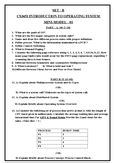 introduction to operating system question paper - cs3451 - Studocu