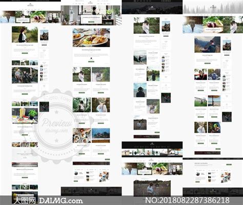 个人博客类型网站设计模板分层素材_大图网图片素材