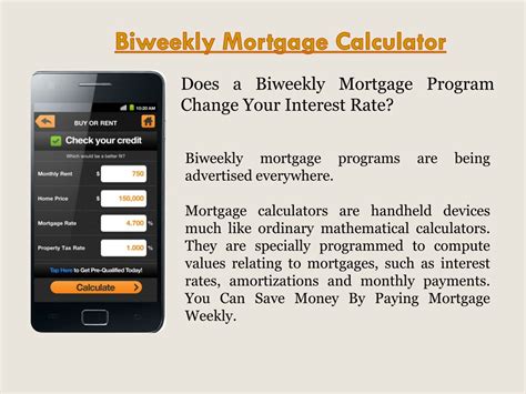 PPT - Biweekly Mortgage Calculator PowerPoint Presentation, free ...
