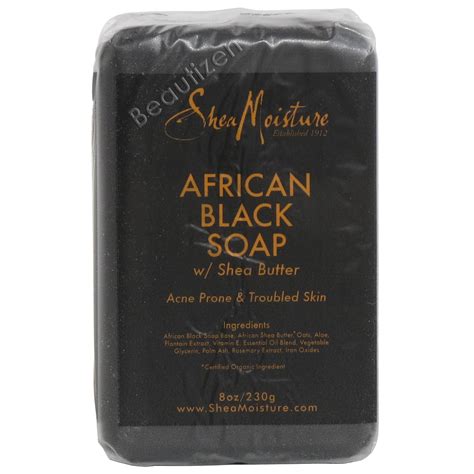 Shea Moisture African Black Soap With Shea Butter 8 oz - Shopolle.com
