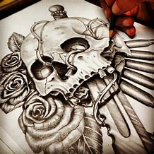 a man pencil draw