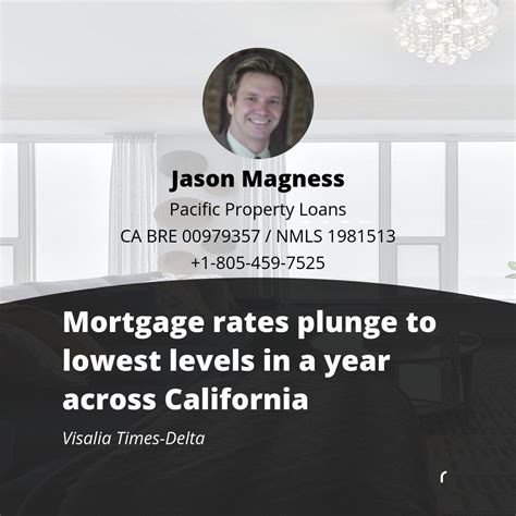 Mortgage rates plunge in California | Jason Magness posted on the topic ...