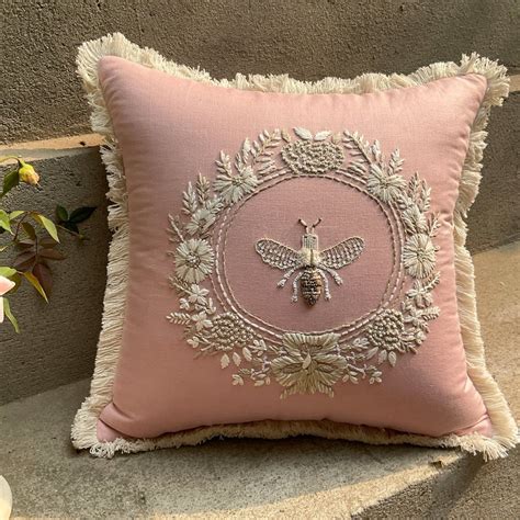 Hand Embroidered Mariposa Cushion Cover | Studio Covers