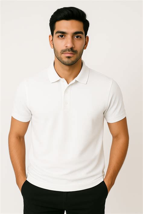 Pure Cotton Polo T-Shirt | 220GSM | Super Combed | Red Label Fabric ...