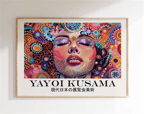 Yayoi Kusama Poster - Colorful Japandi Wall Art As Yayoi Kusama Print ...
