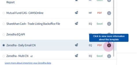 How can I link Equity and F&O template to import a common contract note ...