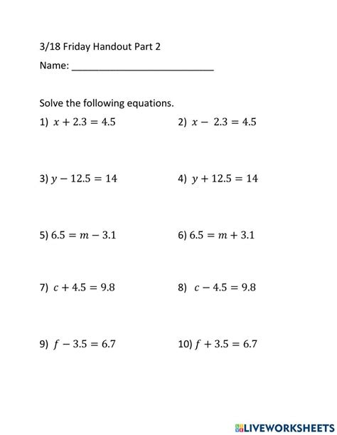Image result for Linear Equations Practice Worksheet