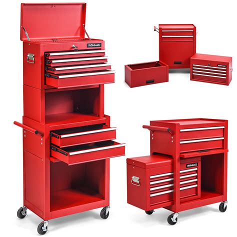 6 Drawer Rolling Tool Chest 3 In 1 Tool Cabinet | Desertcart INDIA
