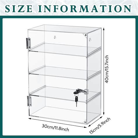 Barydat Acrylic Display Case with Lock Key India | Ubuy