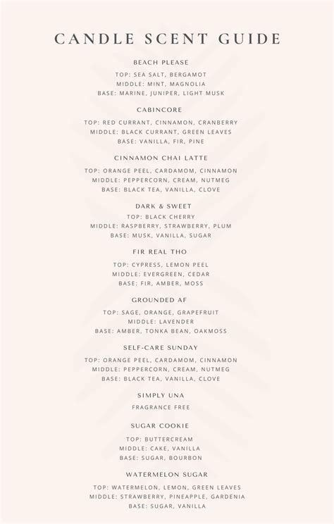 Calm vs. Chaos | Candle scents list, Paraben free products, Candle ...