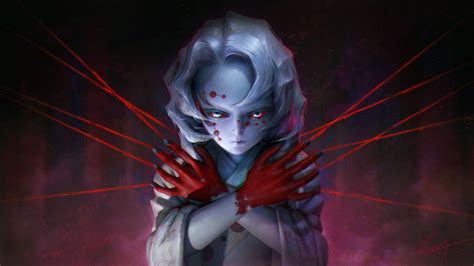 Download Bloody Hands Rui Demon Slayer Wallpaper | Wallpapers.com