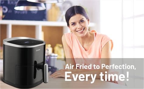 Glen Digital Air Fryer, 3.5 Litre Airfryer 1300W with 7 Pre-Set ...