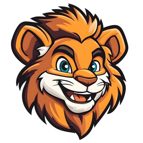 Happy cartoon lion face Images - Free Download on Freepik