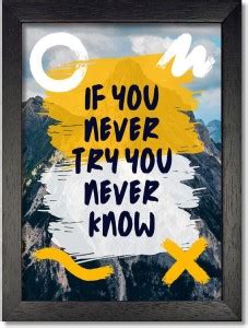 Framed Poster for Wall - Motivational Quotes Wall Hanging for Home ...