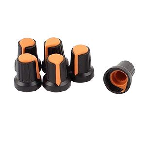 River Fox Knurled Shaft 6mm Dia Potentiometer Volume Control Knob Cap ...